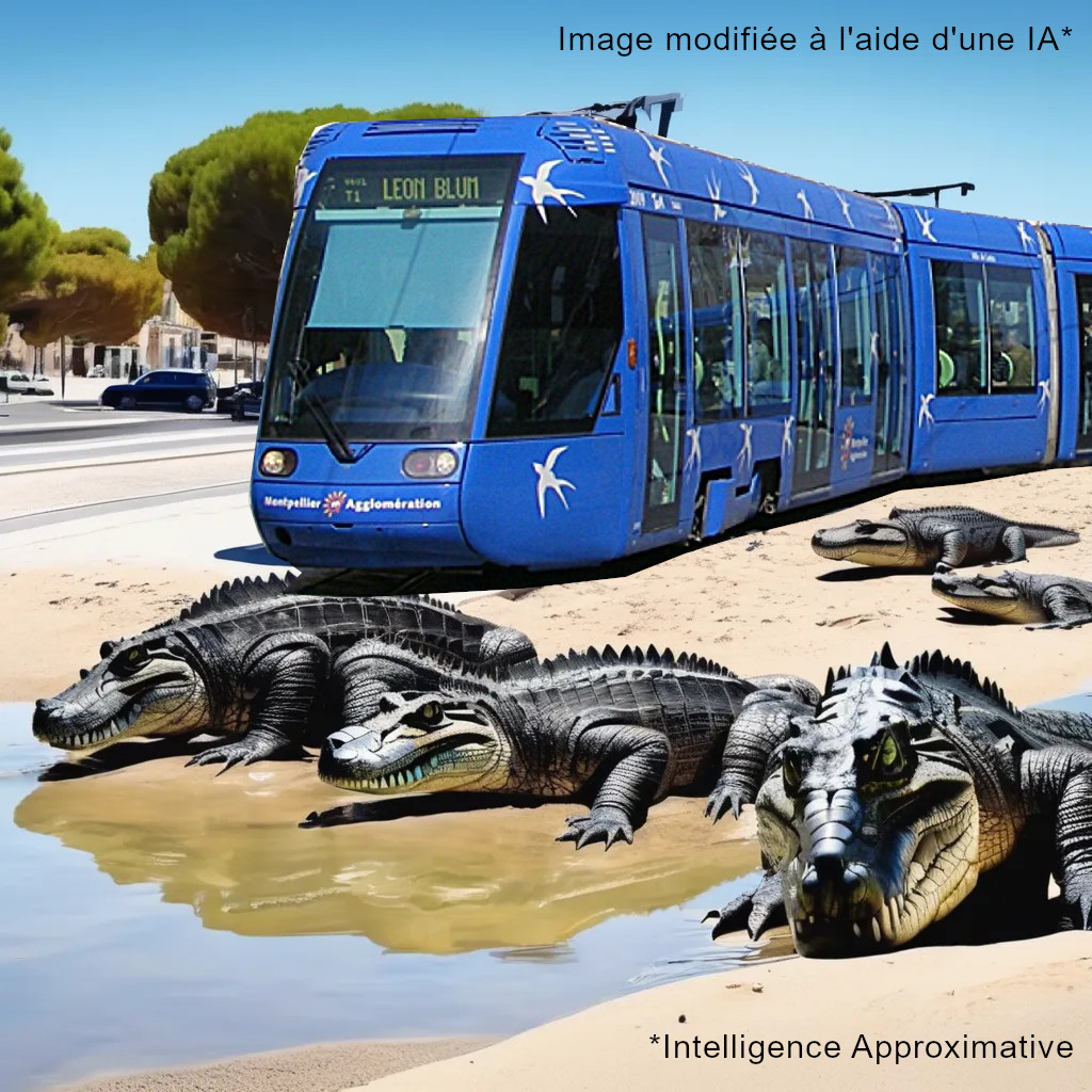 Des crocodiles sur des transats à Palavas-les-Flots